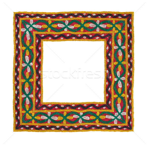Square Isolated Textile Border Stock photo © Theohrm