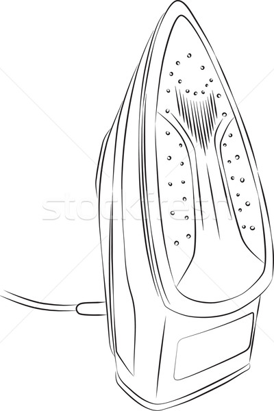 Sketched Clothes Iron Stock photo © Theohrm