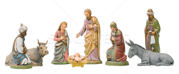 Nativity Set Isolated Stock photo © Theohrm