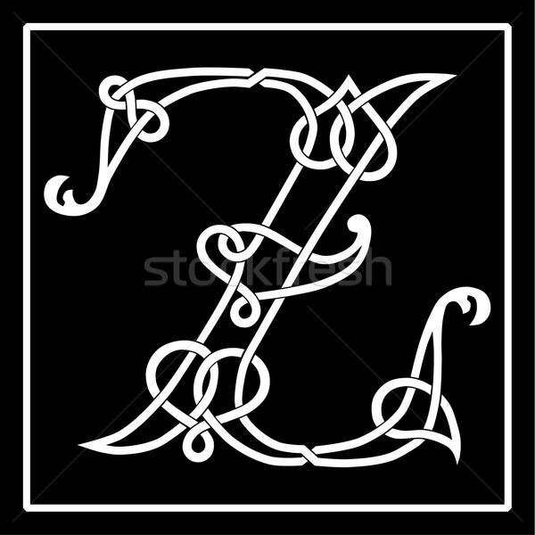 Celtic Knot-work Z Stock photo © Theohrm