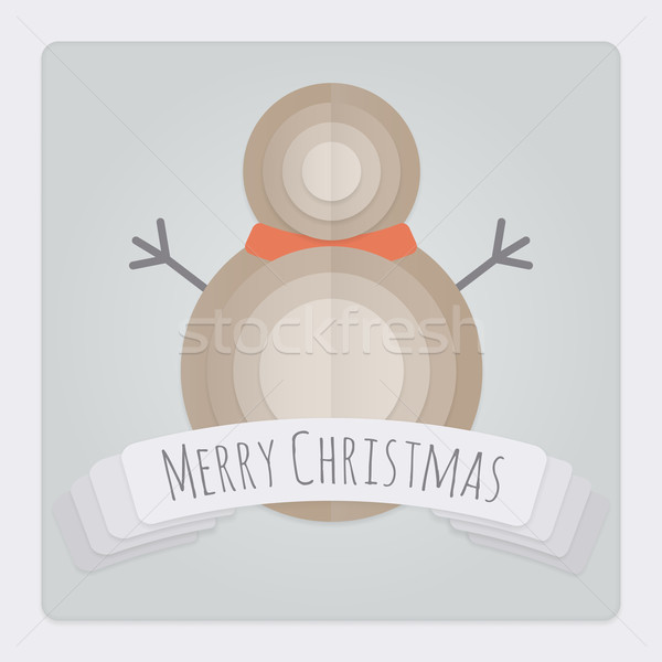 Snowman Christmas Card Stock photo © Theohrm