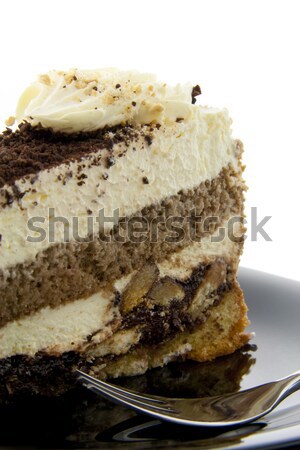Cookie ciasto cookie widelec czarny tablicy Zdjęcia stock © TheProphet