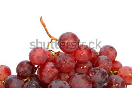 Rouge raisins saisonnier raisins laisse blanche [[stock_photo]] © TheProphet