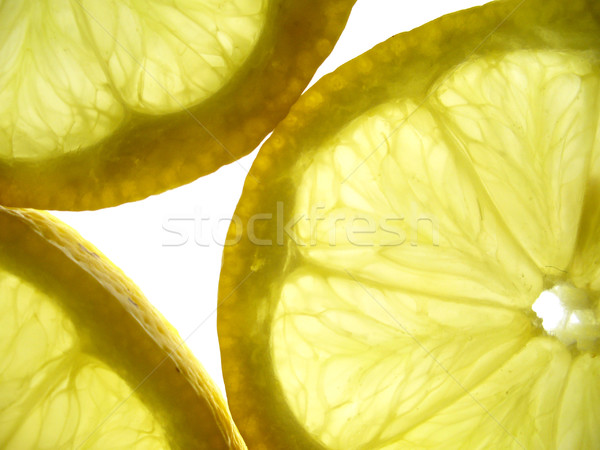 Cytryny przezroczysty owoców tle grupy Zdjęcia stock © TheProphet