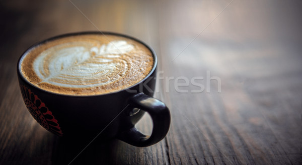 Fraîches tasse chaud café belle design [[stock_photo]] © thisboy