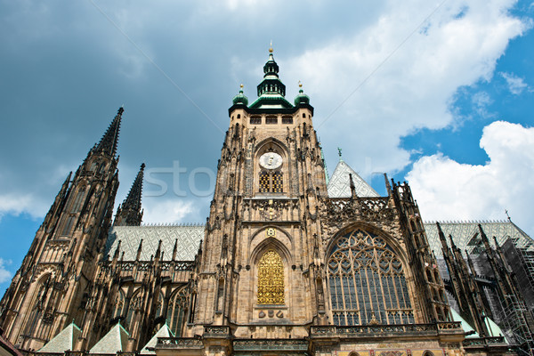 Igreja Praga velho céu edifício Foto stock © thomland