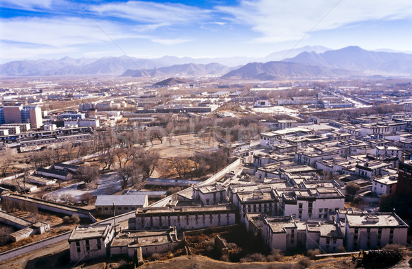 Miasta jeden miasta tybet miejskich asian Zdjęcia stock © THP