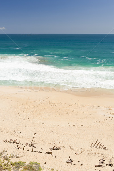 Stock foto: Schiffbruch · Strand · Sand · Meer · Reise