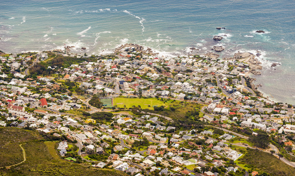 Tabela montanha Cidade do Cabo África do Sul oceano Foto stock © THP