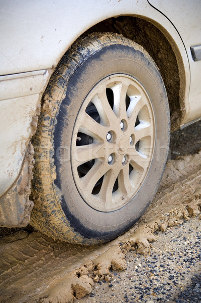 泥だらけの ホイール 車 汚い タイヤ ストックフォト © THP