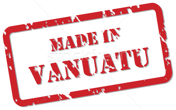 Vanuatu tampon rouge vecteur design [[stock_photo]] © THP