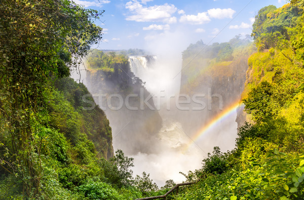 Zaćma Afryki Zambia Zimbabwe jeden siedem Zdjęcia stock © THP