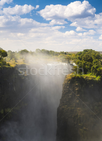 Katarakt Afrika Zambiya Zimbabve bir yedi Stok fotoğraf © THP