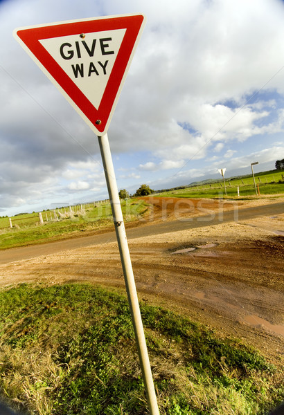 Give Way Sign Stock photo © THP