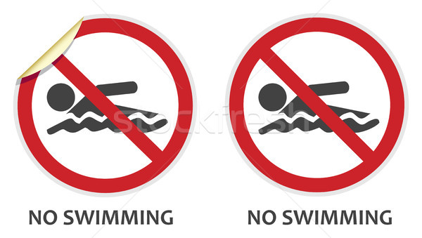Stock photo: No Swimming Sign
