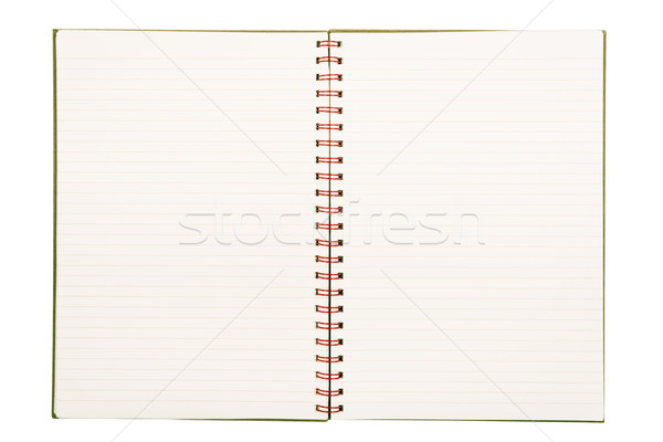Lined Paper Notebook Isolated Stock photo © THP