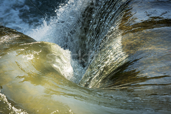 Stock photo: Waterfall Whirlpool As Tranquil Background