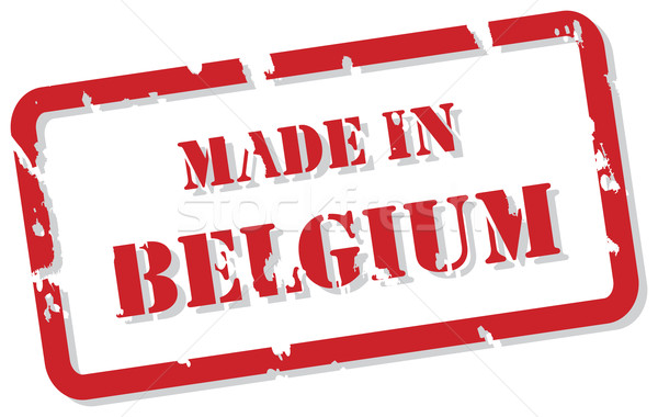 ベルギー スタンプ 赤 ベクトル デザイン ストックフォト © THP