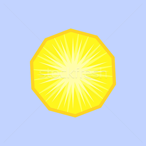 Ananas vruchten plakje vector eenvoudige minimalisme Stockfoto © THP