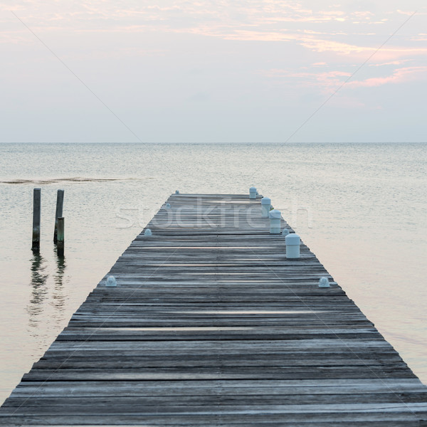 Wooden Jetty At Dawn Stock photo © THP