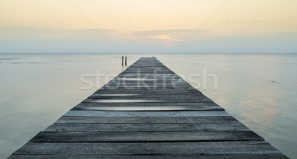 Wooden Jetty At Dawn Stock photo © THP