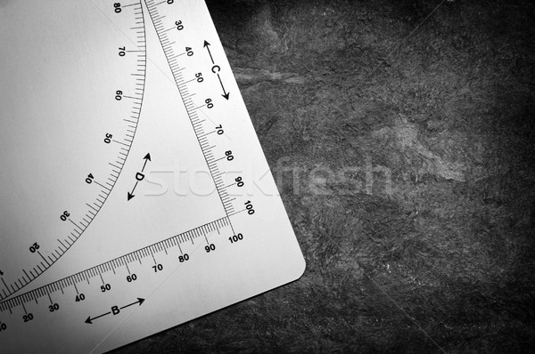 Matematika képlet öreg szögmérő stílus mér Stock fotó © THP