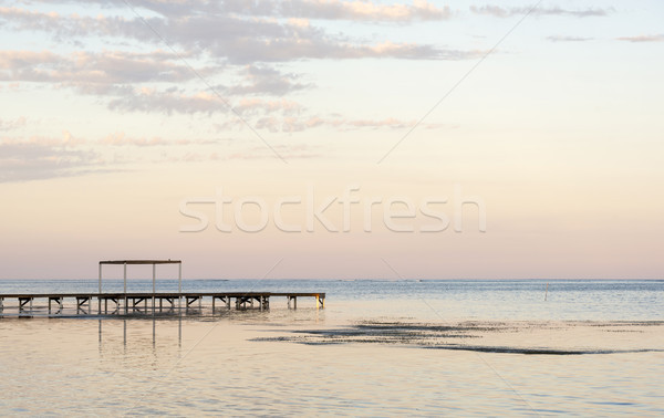 Wooden Dock In Ocean Stock photo © THP