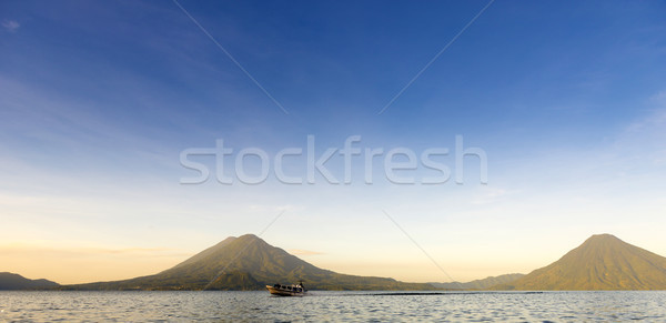 Lake Atitlan Sunrise Panorama Stock photo © THP