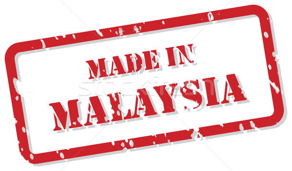Maleisië stempel Rood vector ontwerp Stockfoto © THP