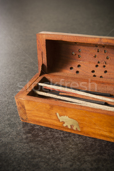 香 ボックス 木製 木材 自然 煙 ストックフォト © THP