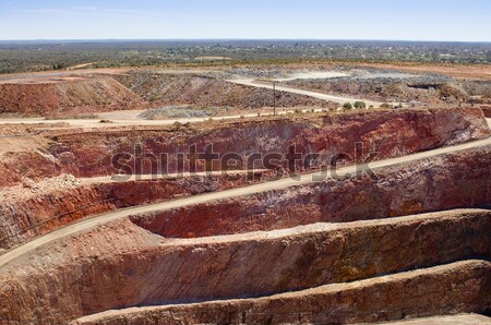 Stock fotó: Bányászat · Ausztrália · bánya · helyszín · teherautó · kő