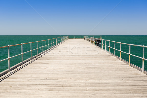 Largo fuera agua playa Foto stock © THP