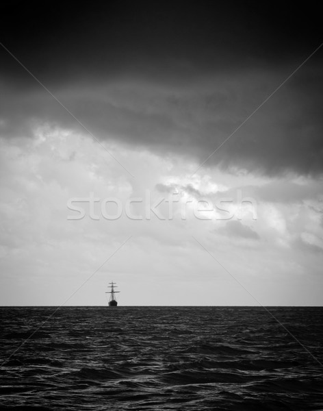 Foto stock: Tempestade · clássico · luz · enorme · nuvens