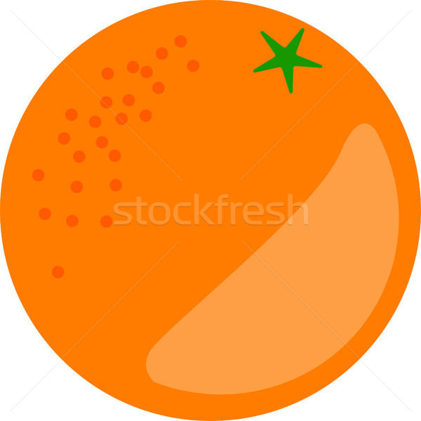 Orange Fruit Vector Isolated Stock photo © THP