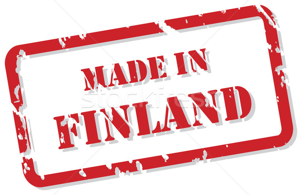 Finland stempel Rood vector ontwerp Stockfoto © THP