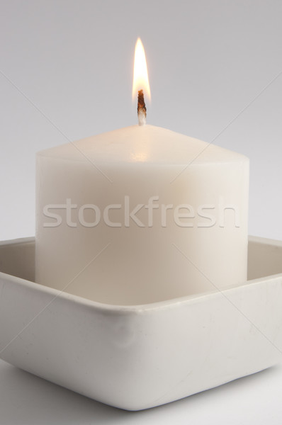 White Candle Stock photo © THP