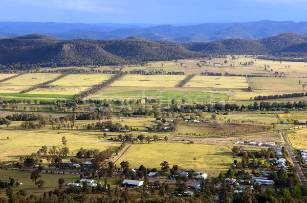 Pays scénique belle petite ville champs [[stock_photo]] © THP