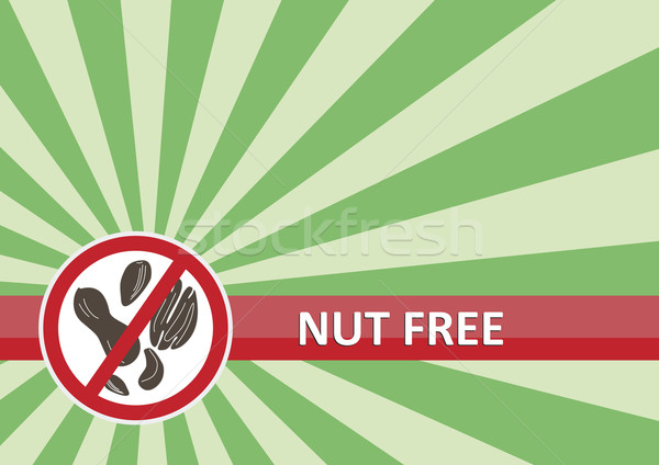 Nut Free Banner Stock photo © THP