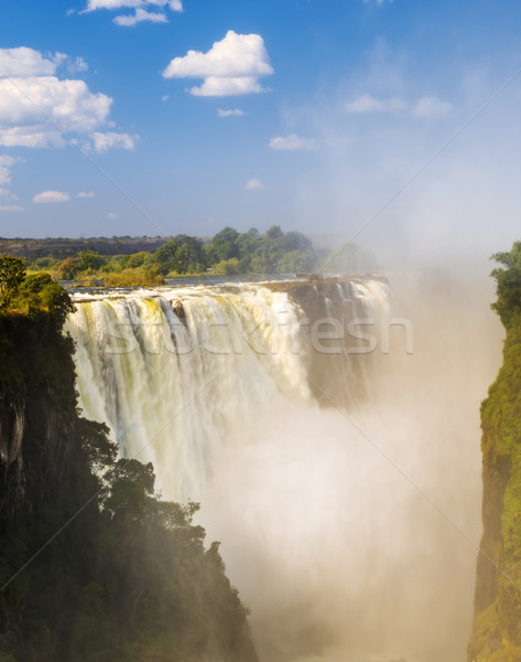 Katarakt Afrika Zambiya Zimbabve bir yedi Stok fotoğraf © THP