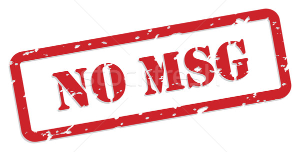 No MSG Rubber Stamp Stock photo © THP