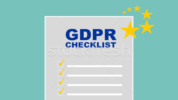 GDPR Checklist Vector Stock photo © THP