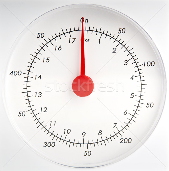 Marcar blanco rojo flecha escala Foto stock © THP