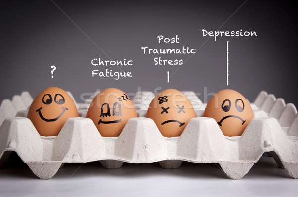 心理健康 風格 雞蛋 面對 商業照片 © THP