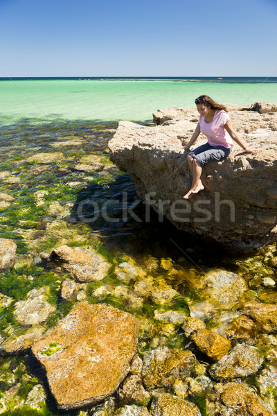 Woman in Tropical Water Stock photo © THP