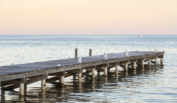 Wooden Dock In Ocean Stock photo © THP