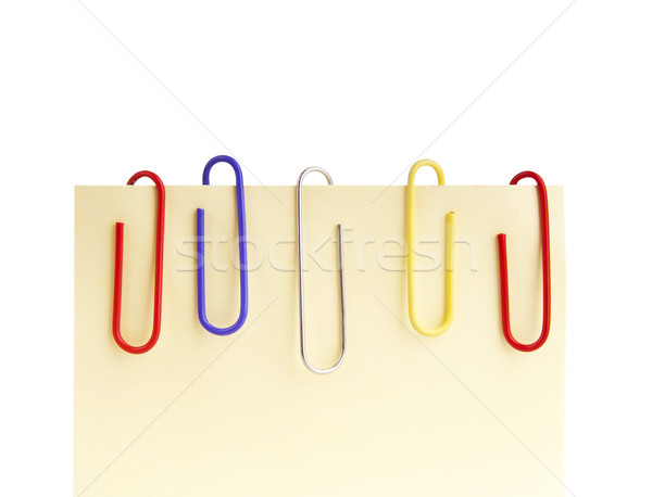 Paperclips and Notepaper Stock photo © THP