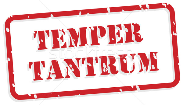 Temper Tantrum Rubber Stamp Stock photo © THP