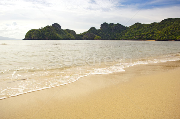 Paraíso praia perfeito areia branca localização fundo Foto stock © THP