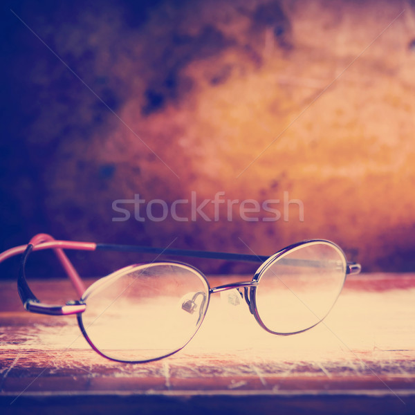 Old Glasses on Desk Stock photo © THP