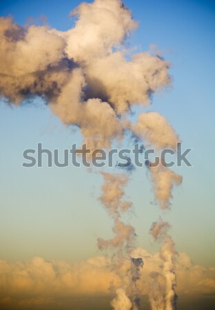 Aer poluare mare nori Imagine de stoc © THP